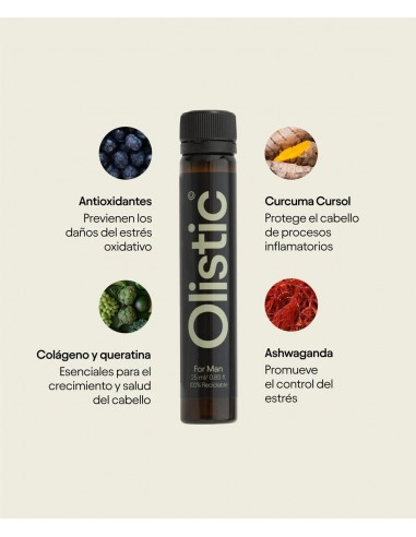 OLISTIC PARA HOMBRE 25 ML 28 FRASCOS...