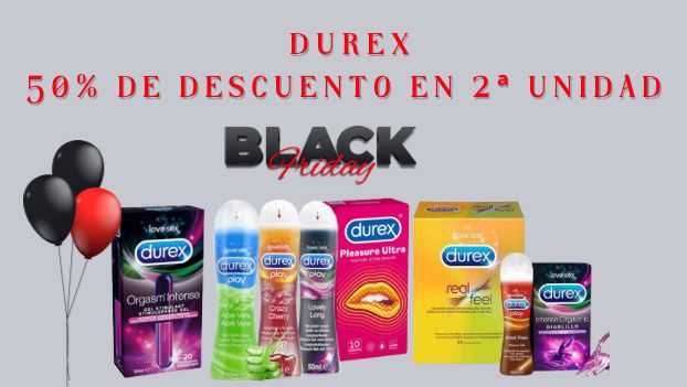 DUREX 50% DESCUENTO 2ª UNIDAD BLACK FRIDAY